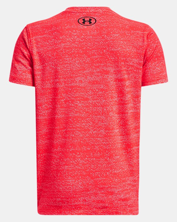 Boys' UA Tech™ Vent Jacquard Short Sleeve, Red, pdpMainDesktop image number 1